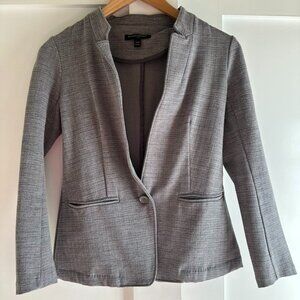 Banana Republic Heather Gray Notch Collar Blazer